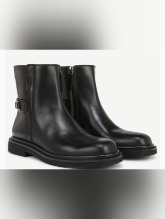 Franco Sarto Shoes - Franco Santo Brown Leather Ankle Boots